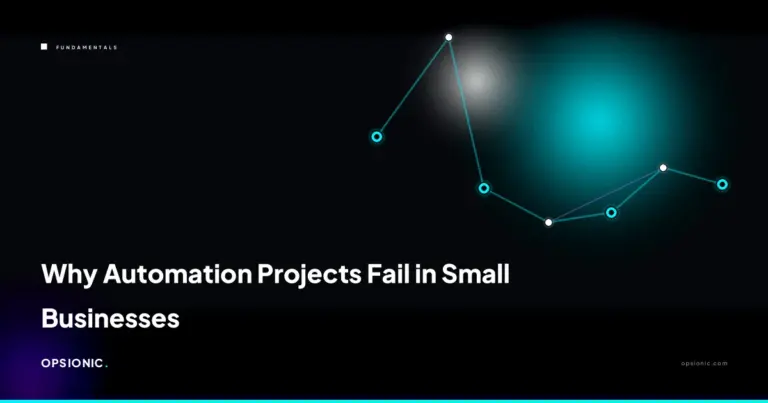 why automation projects fail small business opsionic 14f7c9